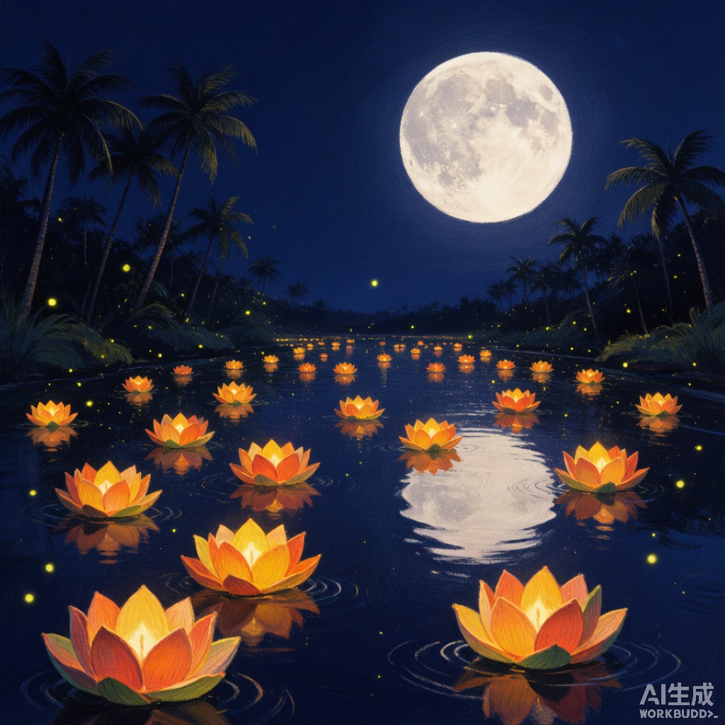 水灯之河